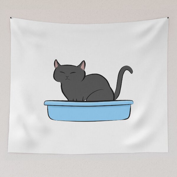 Item preview, Kitty Litter - Black Cat designed and sold by Tessa Draws Stoof.
