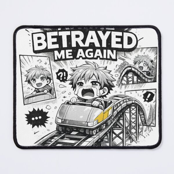 Item preview, Anime Betrayed Me Again – Emotional Rollercoaster Design designed and sold by PixelProphets.