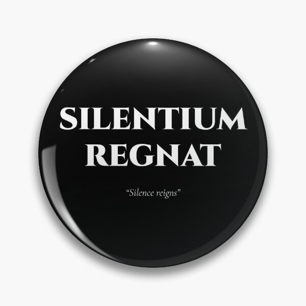 Item preview, Silentium Regnat – Latin Quote About Silence designed and sold by BrushRushX.