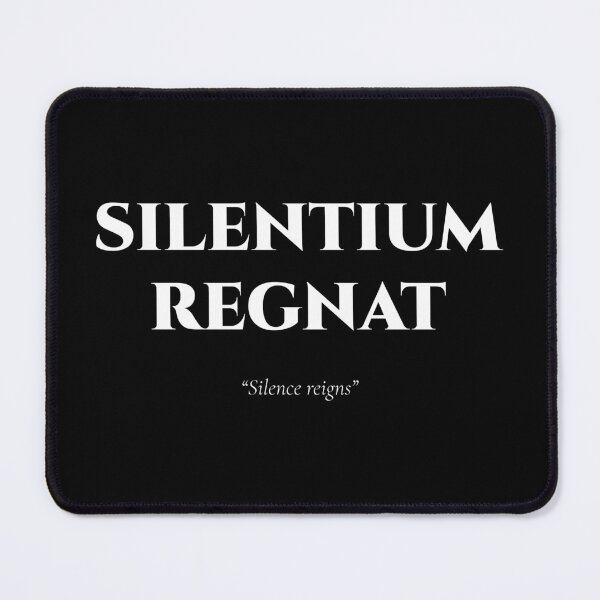 Item preview, Silentium Regnat – Latin Quote About Silence designed and sold by BrushRushX.
