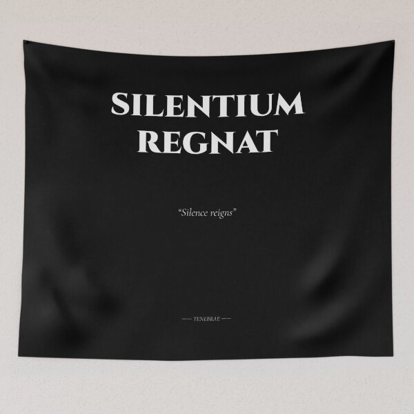 Item preview, Silentium Regnat – Latin Quote About Silence designed and sold by BrushRushX.