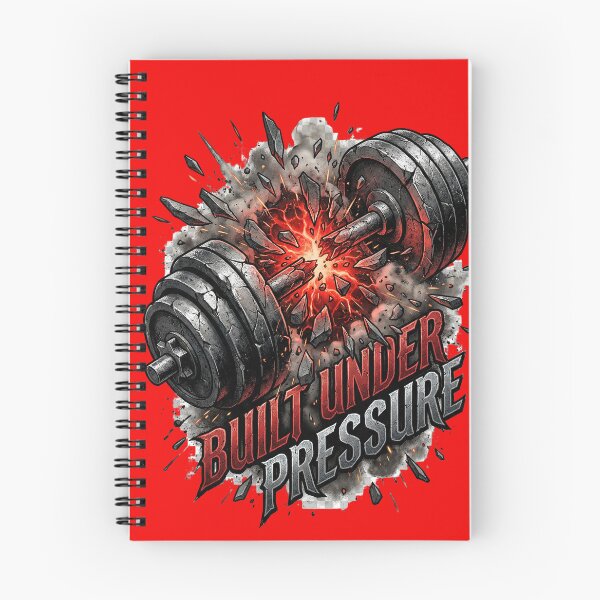 Item preview, Built Under Pressure – Hardcore Gym Motivation Design designed and sold by Maximilianos.
