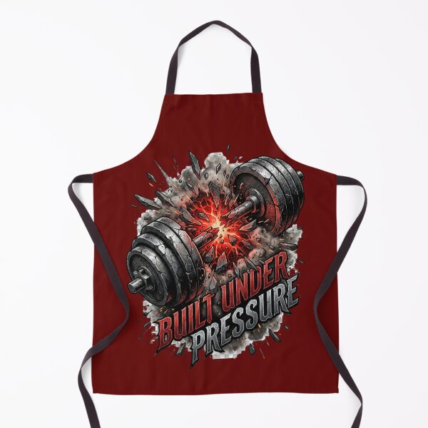 Item preview, Built Under Pressure – Hardcore Gym Motivation Design designed and sold by Maximilianos.