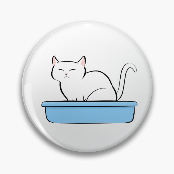 Item preview, Kitty Litter - White Cat designed and sold by Tessa Draws Stoof.