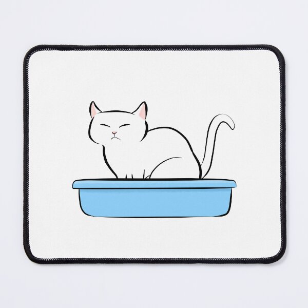Item preview, Kitty Litter - White Cat designed and sold by Tessa Draws Stoof.