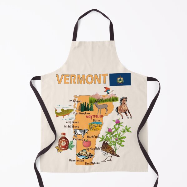 Item preview, Vermont State Pride, The Green Mountain State Illustrated Map designed and sold by mashmosh.