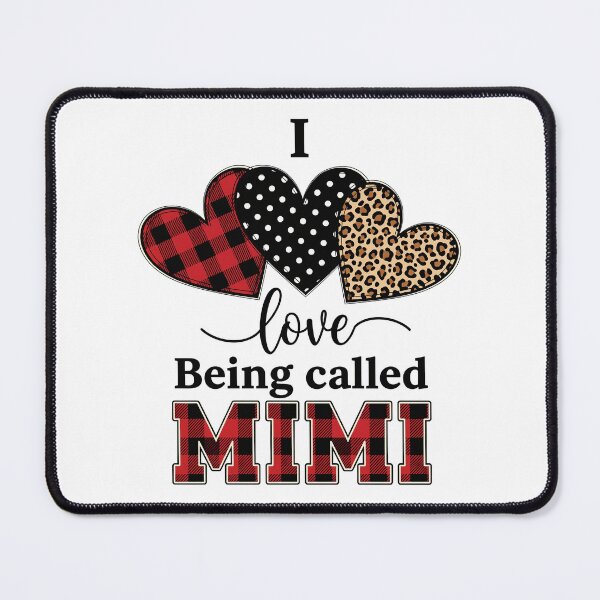 Item preview, I Love Being Mimi Red Plaid Leopard Christmas Valentine Mimi designed and sold by OlakunleOloroz.