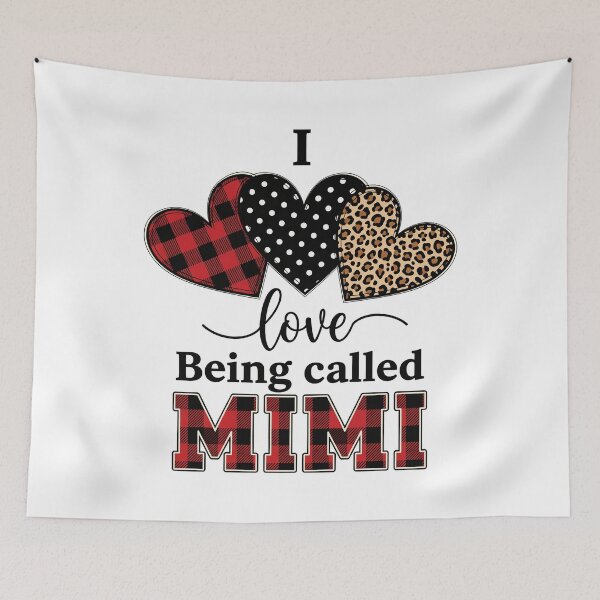 Item preview, I Love Being Mimi Red Plaid Leopard Christmas Valentine Mimi designed and sold by OlakunleOloroz.