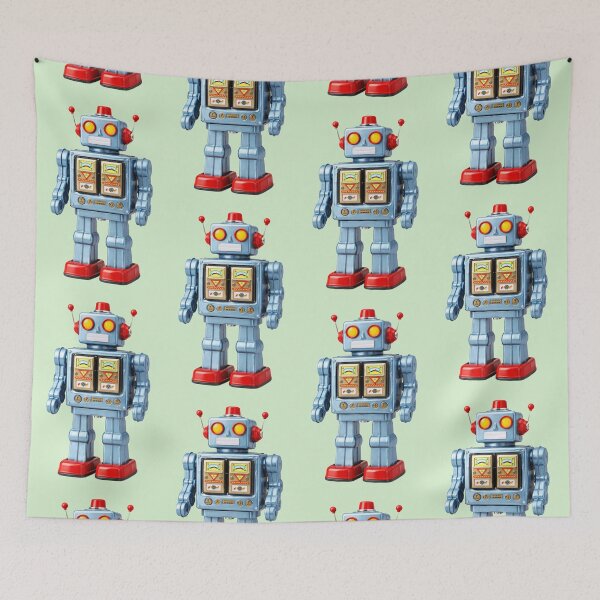 Item preview, Classic Tin Robot — Clockwork Companion designed and sold by TheWonkyEaselCo.