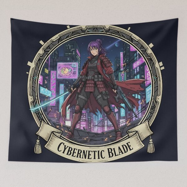 Item preview, Techno-Shaman Cyberpunk Mage Art designed and sold by Ekracreatives.
