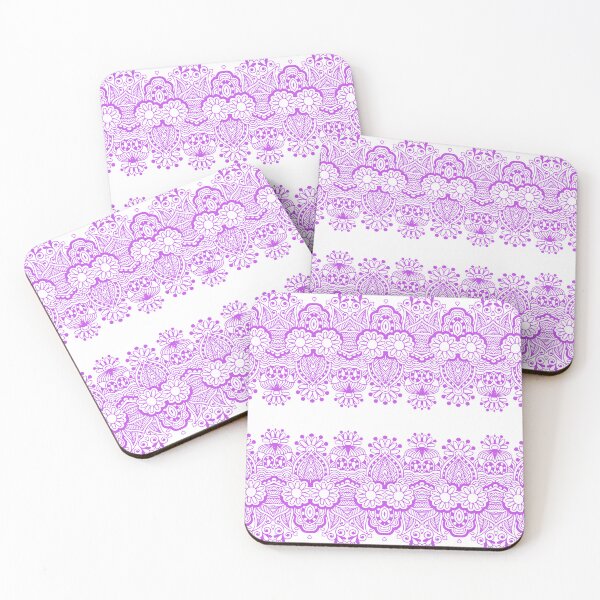 Item preview, Seamless Purple Floral Lace Ornamental Pattern designed and sold by NUSUSDREAM.