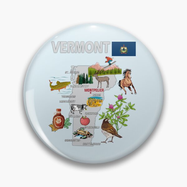 Item preview, Vermont State Map, Nature & Heritage Illustration designed and sold by mashmosh.