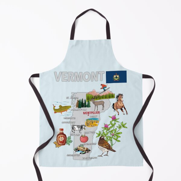 Item preview, Vermont State Map, Nature & Heritage Illustration designed and sold by mashmosh.