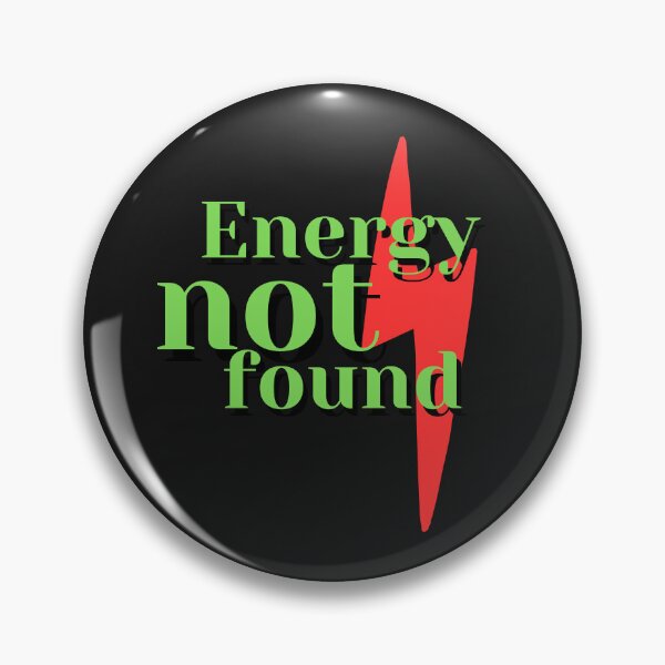 Item preview, Energy Not Found Shirt – Funny Low Energy Error Mood Design designed and sold by AdicretorDesign.