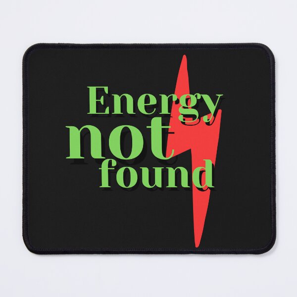 Item preview, Energy Not Found Shirt – Funny Low Energy Error Mood Design designed and sold by AdicretorDesign.