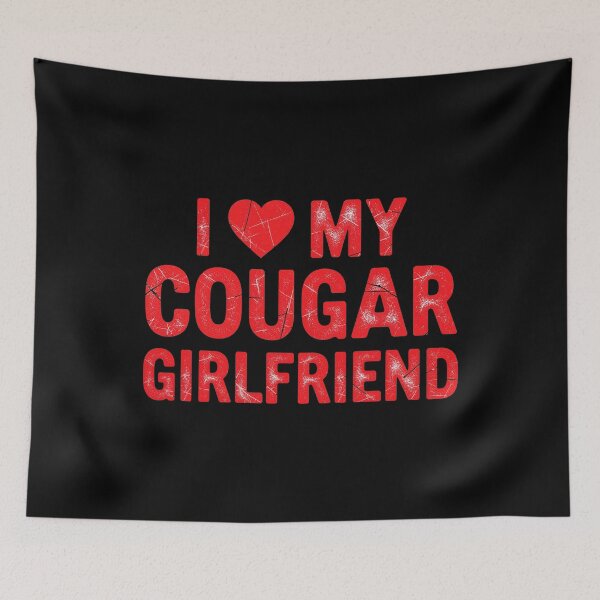 Item preview, I Love My Cougar Girlfriend Heart Valentine Couple designed and sold by OlakunleOloroz.