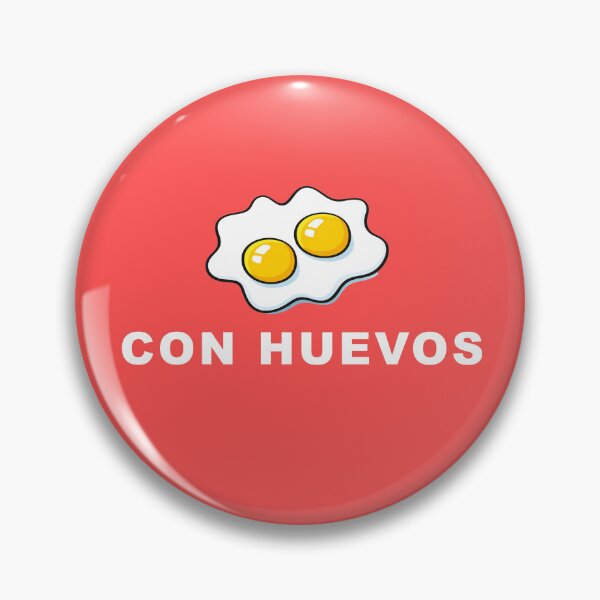 Item preview, CON HUEVOS white font designed and sold by Zaguaro.