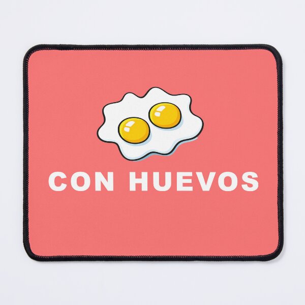 Item preview, CON HUEVOS white font designed and sold by Zaguaro.