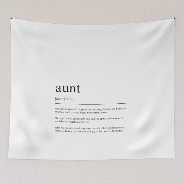 Item preview, Aunt Definition Print | Typography Wall Art | Minimalist Family Gift | Heartwarming Home Decor | Auntie Gift designed and sold by shopcanva.