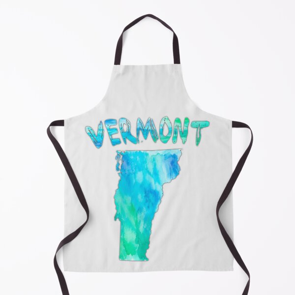 Item preview, Vermont State Map Watercolor Blue Teal Artistic Design designed and sold by mashmosh.