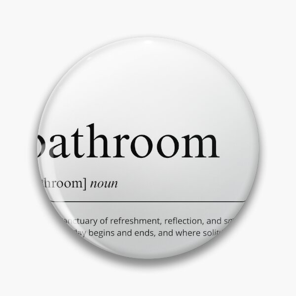Item preview, Bathroom Definition Print | Typography Wall Art | Funny Bathroom Decor | Minimalist Poster | Black and White designed and sold by shopcanva.