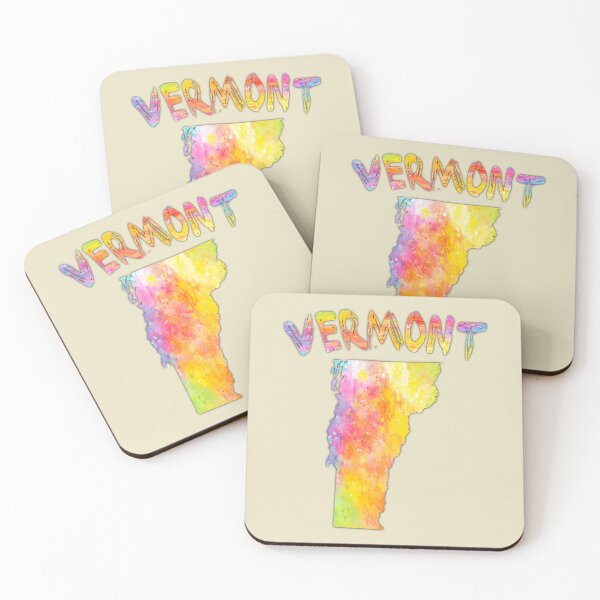 Item preview, Vermont State Map Watercolor Artistic Silhouette designed and sold by mashmosh.