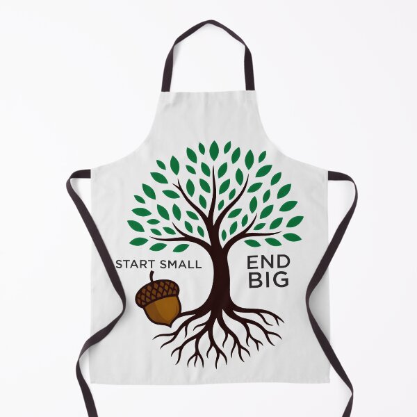 Item preview, Start Small End Big Oak Tree And Acorn Inspirational Nature Art designed and sold by SplashTastic.
