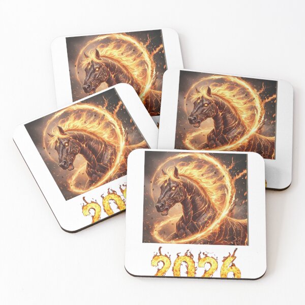 Item preview, 2026 Fire Horse – Flaming Stallion Chinese New Year Zodiac Fantasy Design designed and sold by Baby Adee Collective.