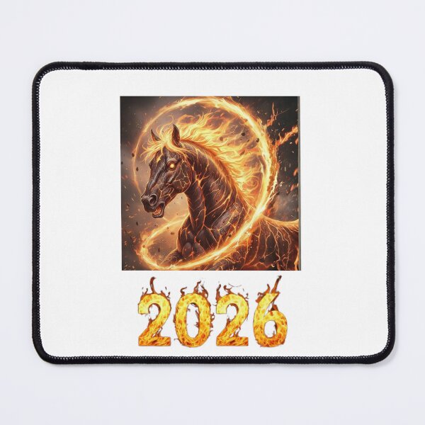 Item preview, 2026 Fire Horse – Flaming Stallion Chinese New Year Zodiac Fantasy Design designed and sold by Baby Adee Collective.