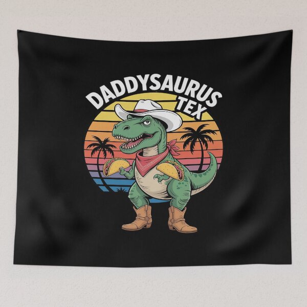 Item preview, Funny Daddysaurus Tex with Tacos designed and sold by HORIZBoutique.