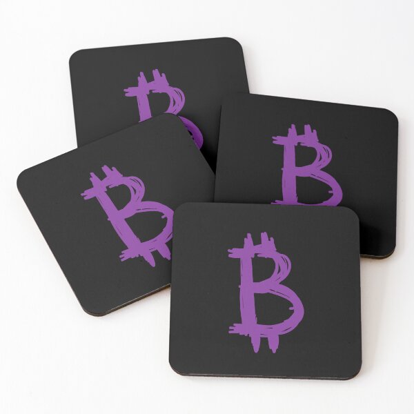 Item preview, Bitcoin Icon Doodle Purple designed and sold by CyberRex.