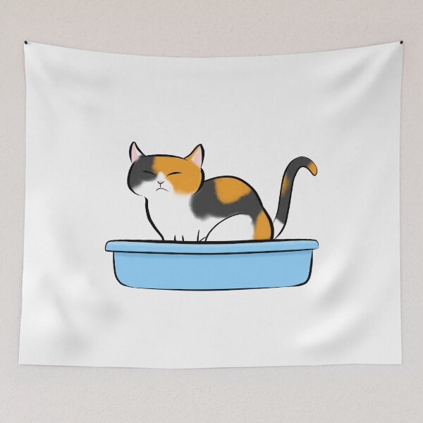 Item preview, Kitty Litter - Calico Cat designed and sold by Tessa Draws Stoof.