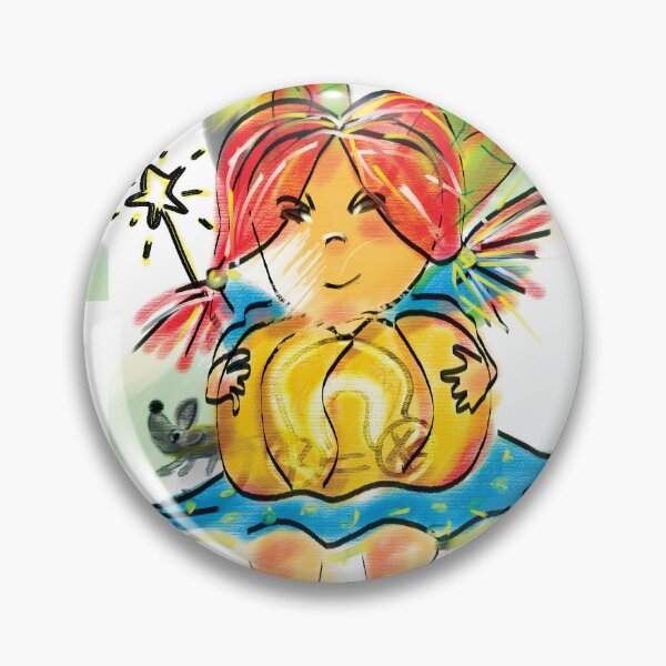 Item preview, Fairy girl with pumpkin, magic wand and mouse  designed and sold by Dilyana Rumenova - Shantabella.