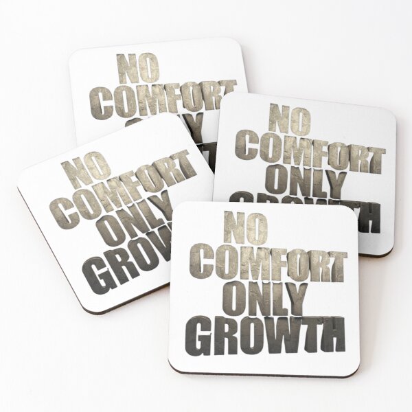Item preview, No Comfort Only Growth – Gym Motivation Quote T-Shirt designed and sold by rsuniquestyle.