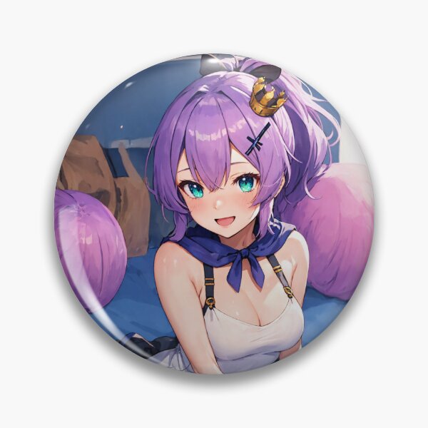 Item preview, Javelin Azur Lane Kawaii Purple Hair Anime Girl Art designed and sold by iloveanimechibi.