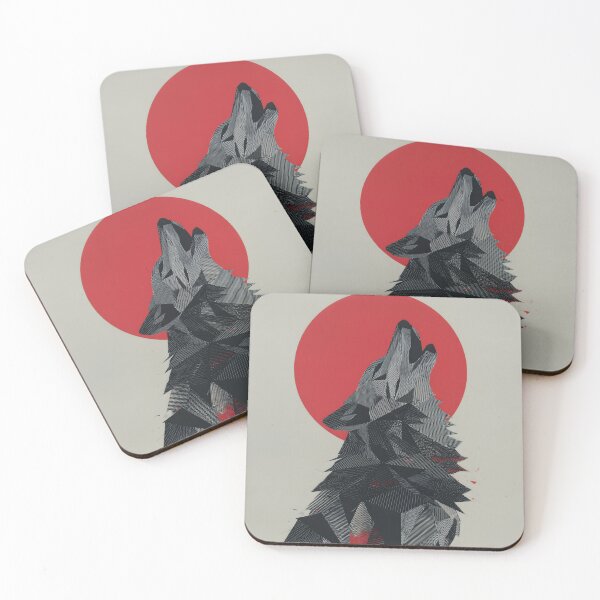Item preview, Fractured Howl – Geometric Wolf Spirit designed and sold by wolfgangrainer.