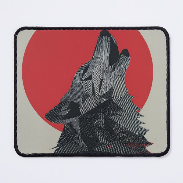 Item preview, Fractured Howl – Geometric Wolf Spirit designed and sold by wolfgangrainer.