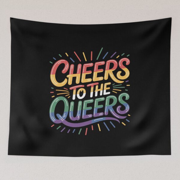 Item preview, Cheers To Queers LGBT Pride LGBTQ Gay Pride Queer Equality designed and sold by MarkLeedsArt.