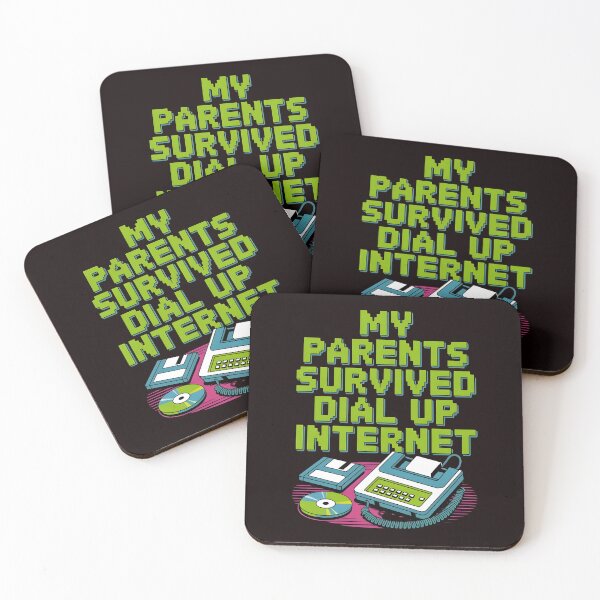 Item preview, My Parents Survived Dial Up Internet – Nostalgic 1990s Tech Humor Quote designed and sold by Redgiant87x.
