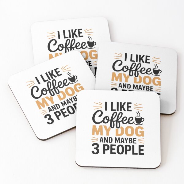 Item preview, i like coffee my dog and maybe 3 people designed and sold by jkrphoto.