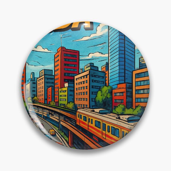 Item preview, Chiba, city | Comics stylCartoone -  designed and sold by ComicsFactory.