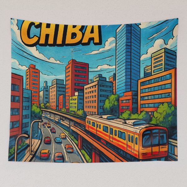 Item preview, Chiba, city | Comics stylCartoone -  designed and sold by ComicsFactory.