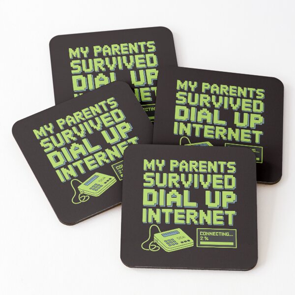 Item preview, My Parents Survived Dial Up Internet – Funny Tech Humor from the 1990s designed and sold by Redgiant87x.
