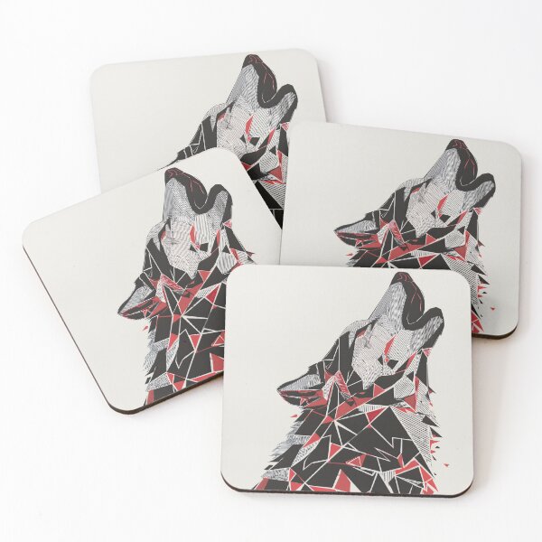 Item preview, Fractured Howl – Geometric Wolf Spirit designed and sold by wolfgangrainer.