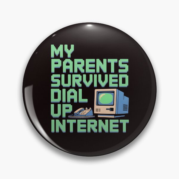 Item preview, My Parents Survived Dial Up Internet – 1990s Nostalgic Tech Joke designed and sold by Redgiant87x.