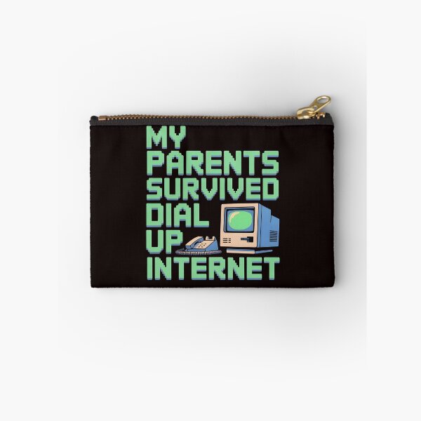 Item preview, My Parents Survived Dial Up Internet – 1990s Nostalgic Tech Joke designed and sold by Redgiant87x.