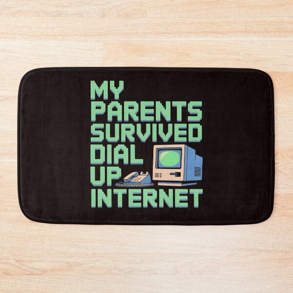 Item preview, My Parents Survived Dial Up Internet – 1990s Nostalgic Tech Joke designed and sold by Redgiant87x.