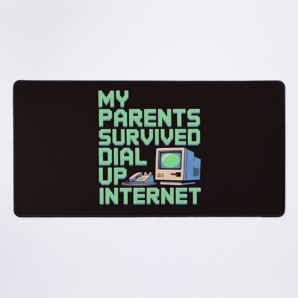 Item preview, My Parents Survived Dial Up Internet – 1990s Nostalgic Tech Joke designed and sold by Redgiant87x.