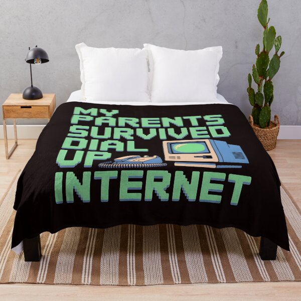 Item preview, My Parents Survived Dial Up Internet – 1990s Nostalgic Tech Joke designed and sold by Redgiant87x.