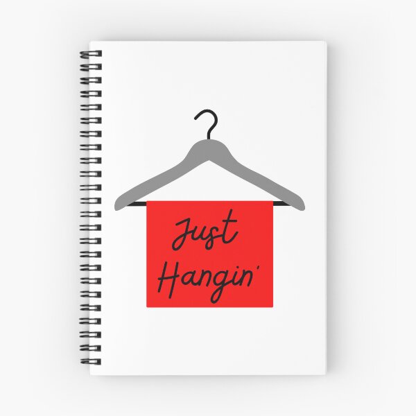 Item preview, Just Hangin’ coat hanger pun designed and sold by Stick People Designs.